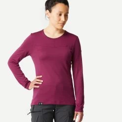 Women’s Merino Hiking T- Shirt - MT 500 Red 11 Women’s Merino Hiking T- Shirt - MT 500 Red -Outdoor Adventure Shop womens merino hiking t shirt mt 500 red 2