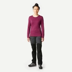 Women’s Merino Hiking T- Shirt - MT 500 Red 13 Women’s Merino Hiking T- Shirt - MT 500 Red -Outdoor Adventure Shop womens merino hiking t shirt mt 500 red 4