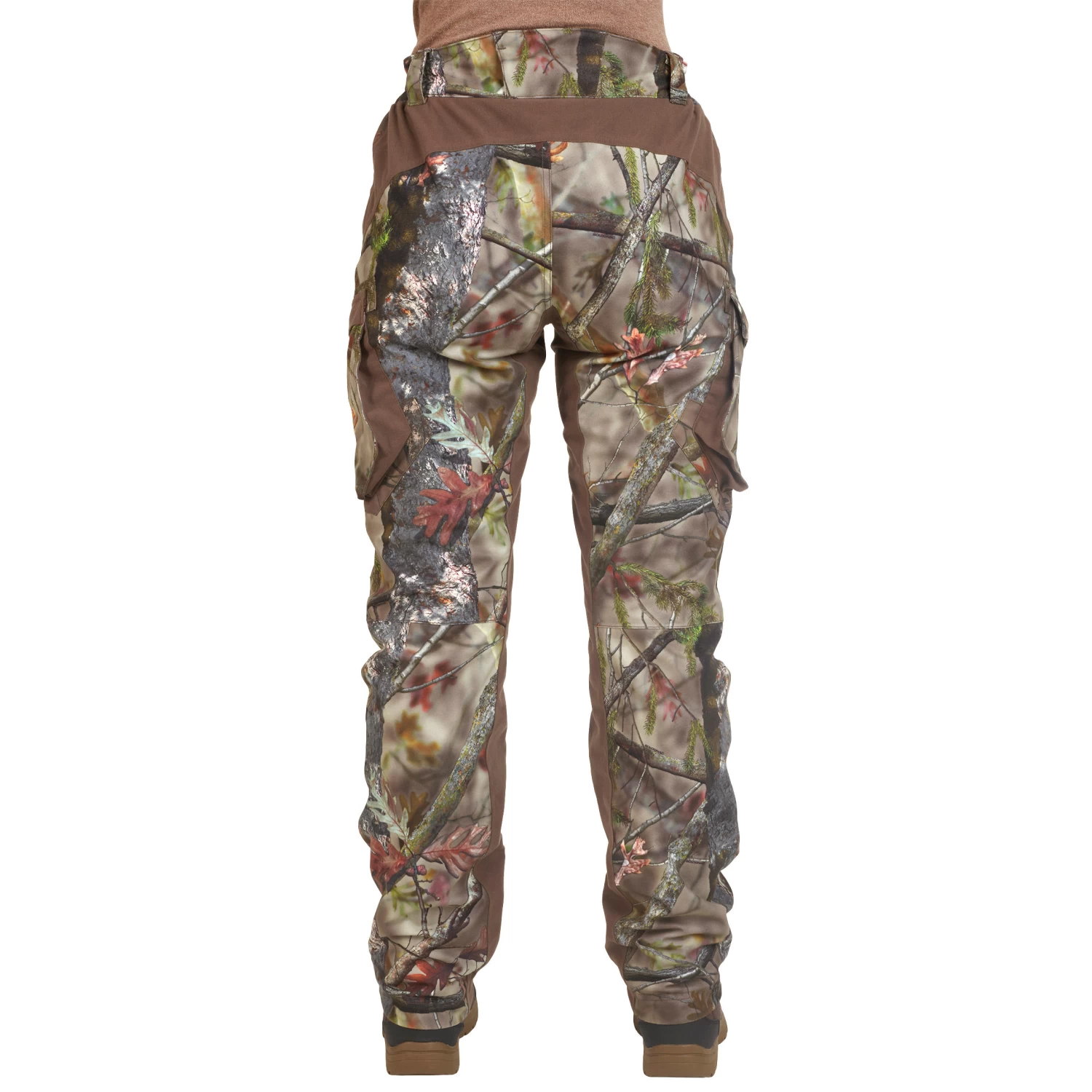 Women’s Warm Waterproof Silent Hunting Trousers - Camouflage 500 4 Women’s Warm Waterproof Silent Hunting Trousers - Camouflage 500 - Image 2