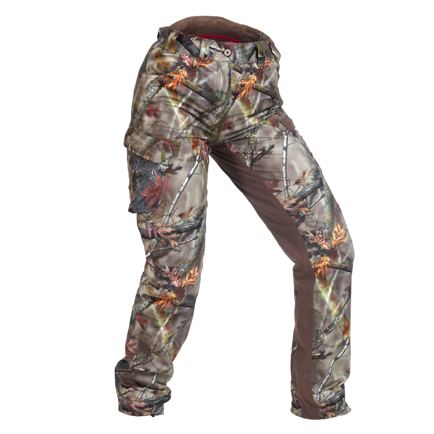 Women’s Warm Waterproof Silent Hunting Trousers - Camouflage 500 3 Women’s Warm Waterproof Silent Hunting Trousers - Camouflage 500